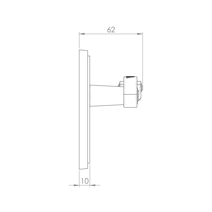 Carlisle Brass FG2 Georgian Door Handle on Plate