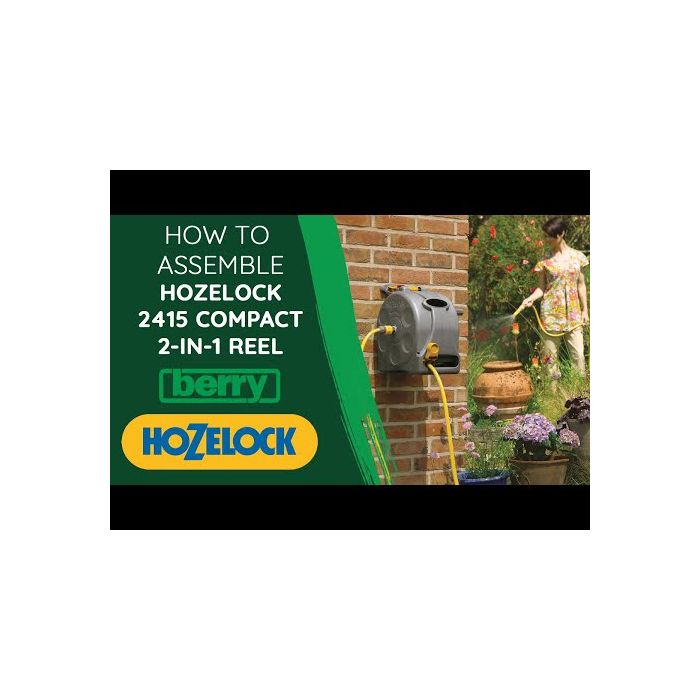Hozelock Compact Enclosed 2 In 1 Hose Reel - 25m