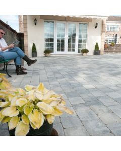 Tobermore Tegula Block Paving - 140 x 140 x 50mm Lifestyle Slate