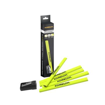 Komelon KCPT10 Carpenters Pencils with Sharpener - 10 Pack