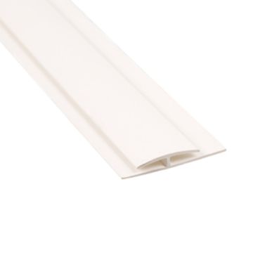 Hygienic Cladding White 2-Part H-Type Divider Profile - 3000mm