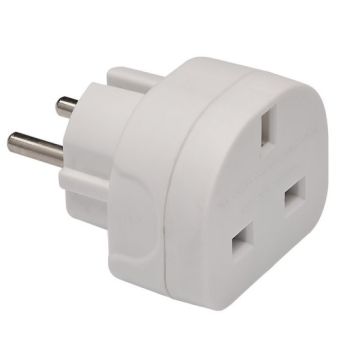 Draper 98439 UK to European Travel Adaptor